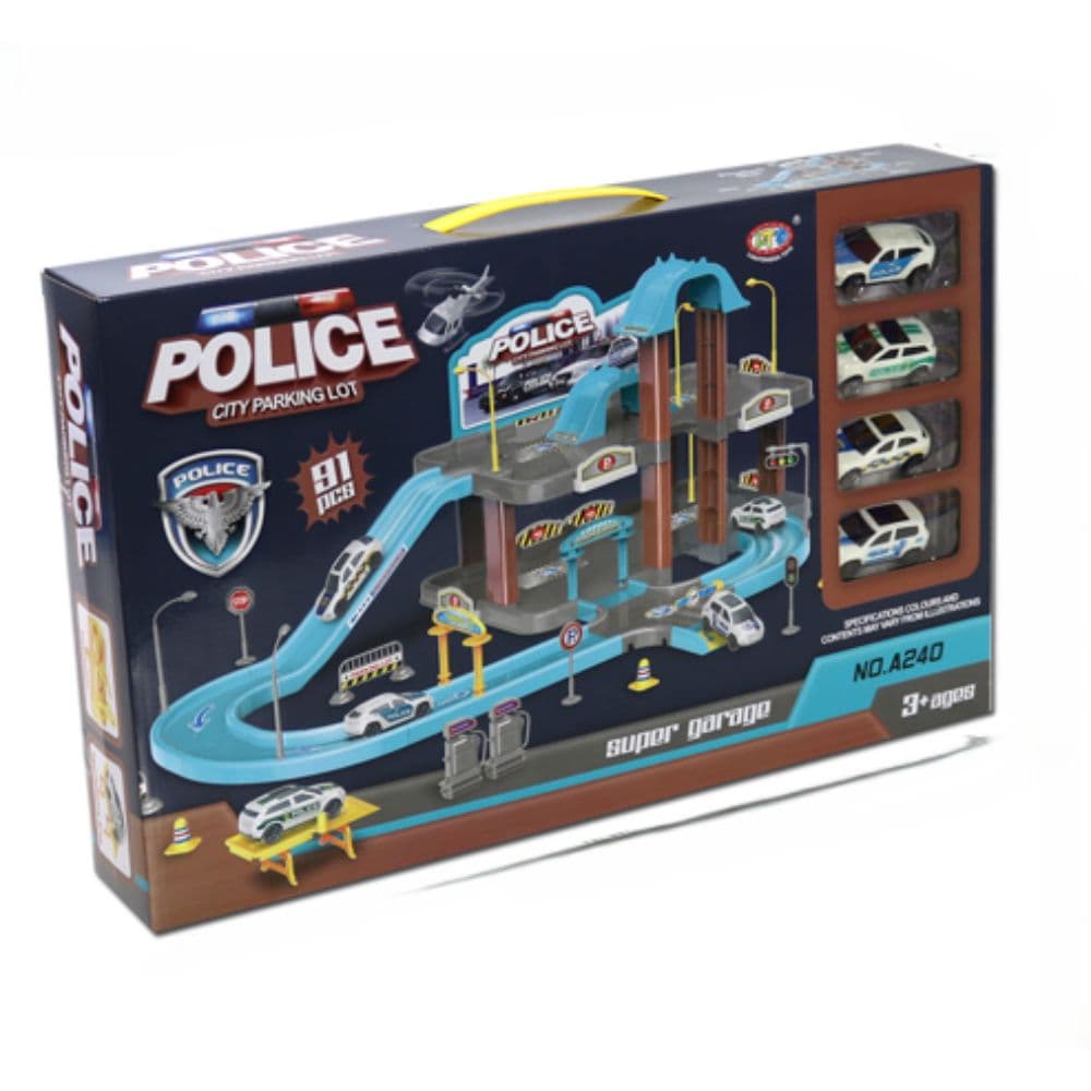 Police City Parking Lot 91Pcs. (A240)