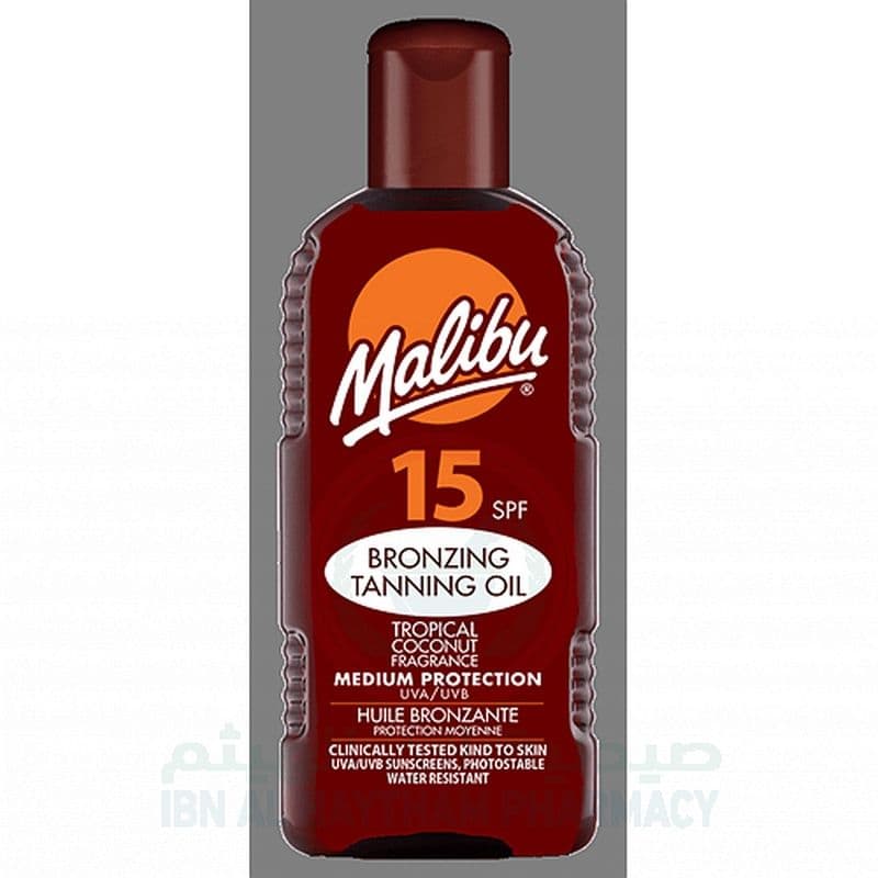 Malibu Spf-15 Bronzing Tanning Oil 200Ml