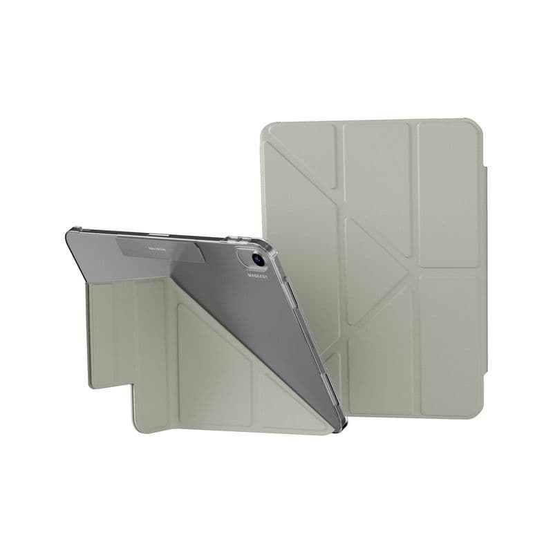 Mageasy Facet Folding Folio Case For Ipad Air 11", M2, Stain-Resistan, Gray Starlight