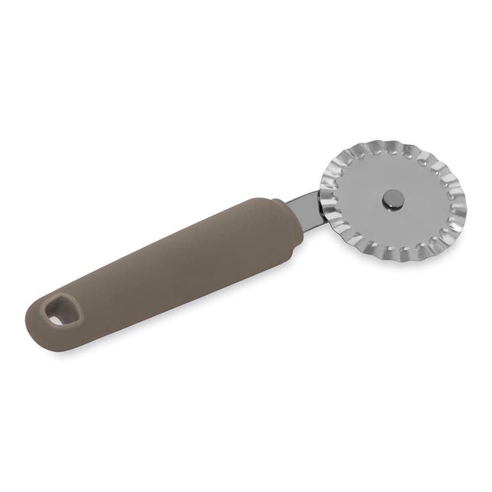 Pastry Cutter, Silver & Beige