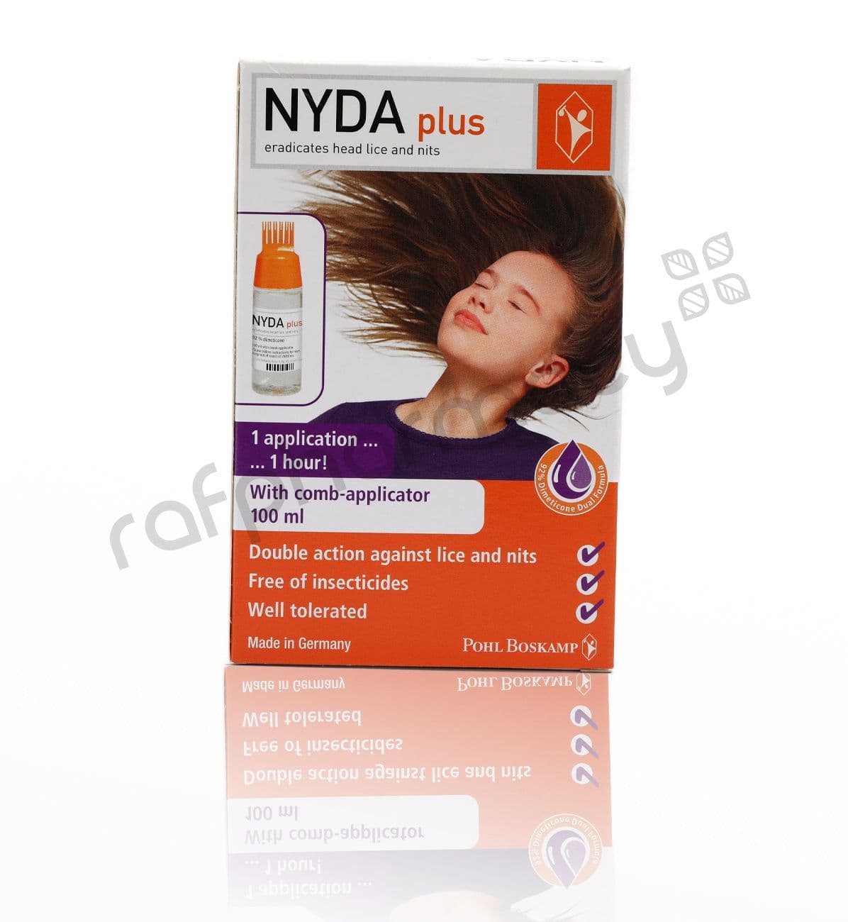 Nyda Plus Lice Solution W/Comb Applicator 100Ml