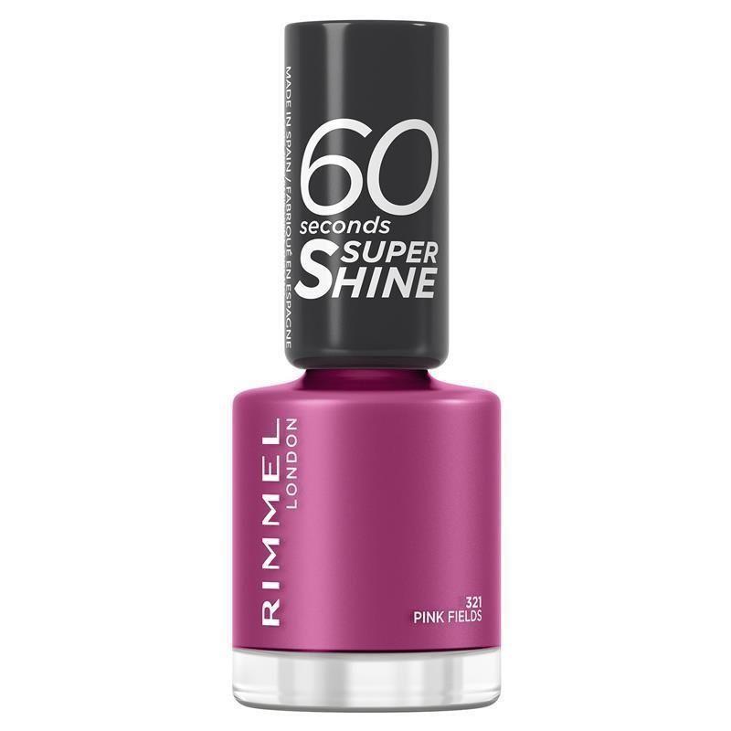 Rimmel London 60 Sec Super Shine Nail Polish 321 Pink Fields 8 Ml