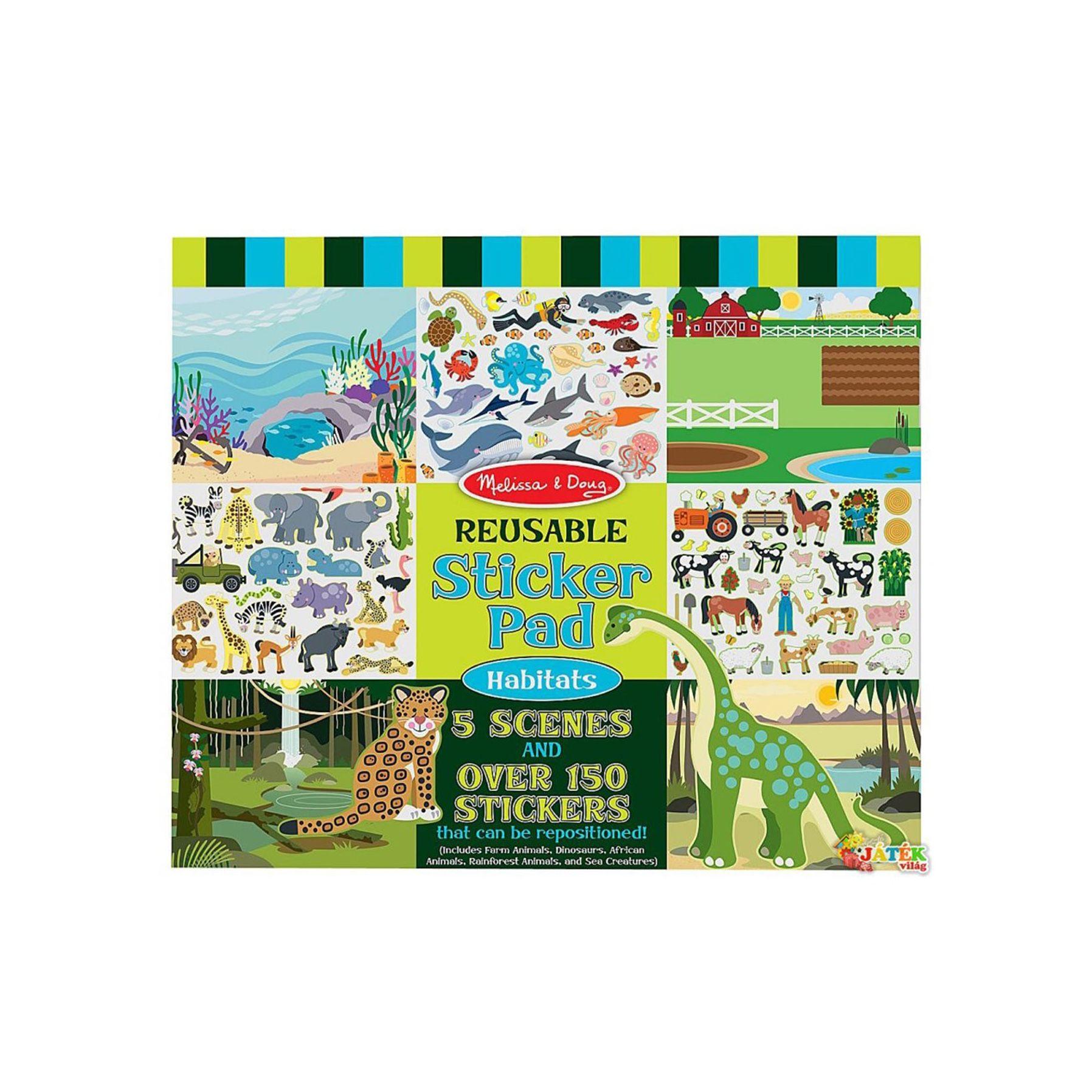 Melissa & Doug Reusable Habitats Sticker Pad