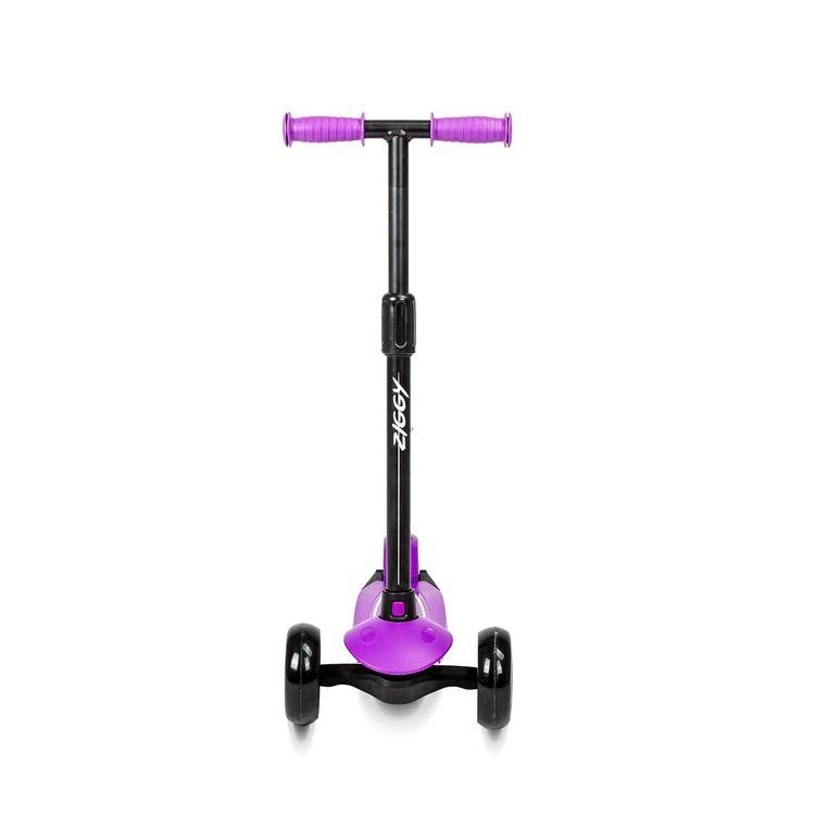 Spartan Ziggy 3-Wheel Tilt Scooter With Led Light - Purple