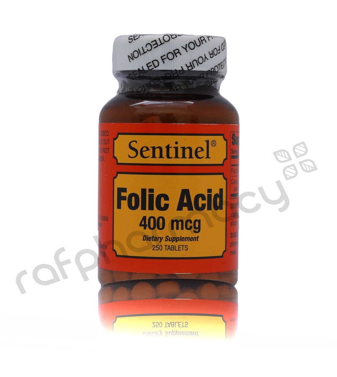 Sentinel Folic Acid 400Mcg Tab 1X250'S