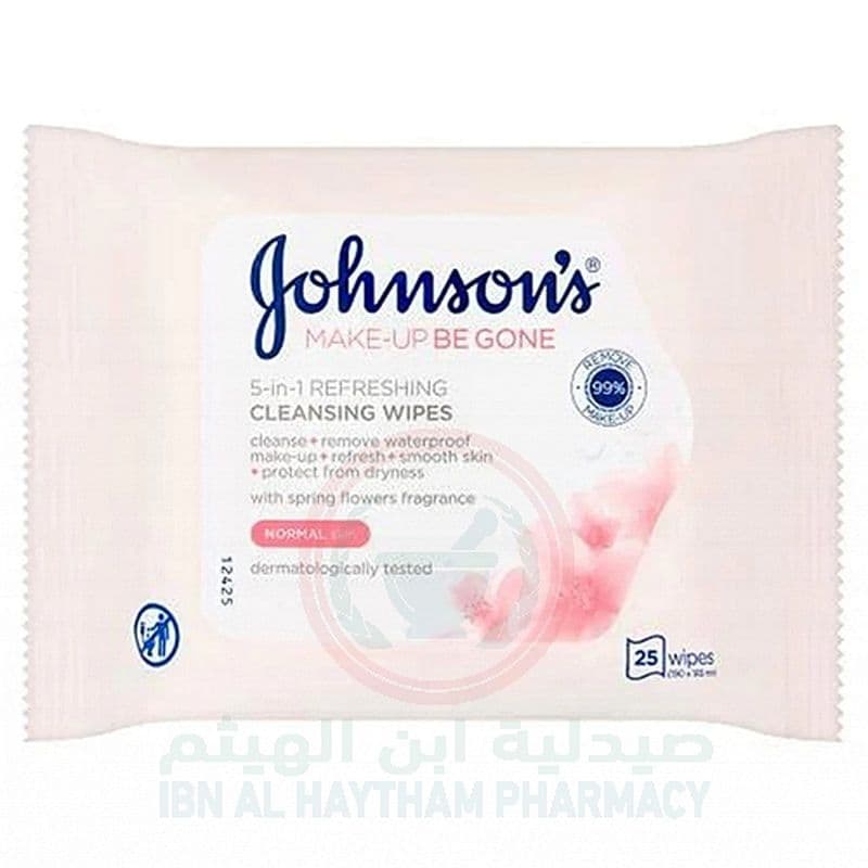 Johnson & Johnson Refreshing Normal Skin Wipes 25'S