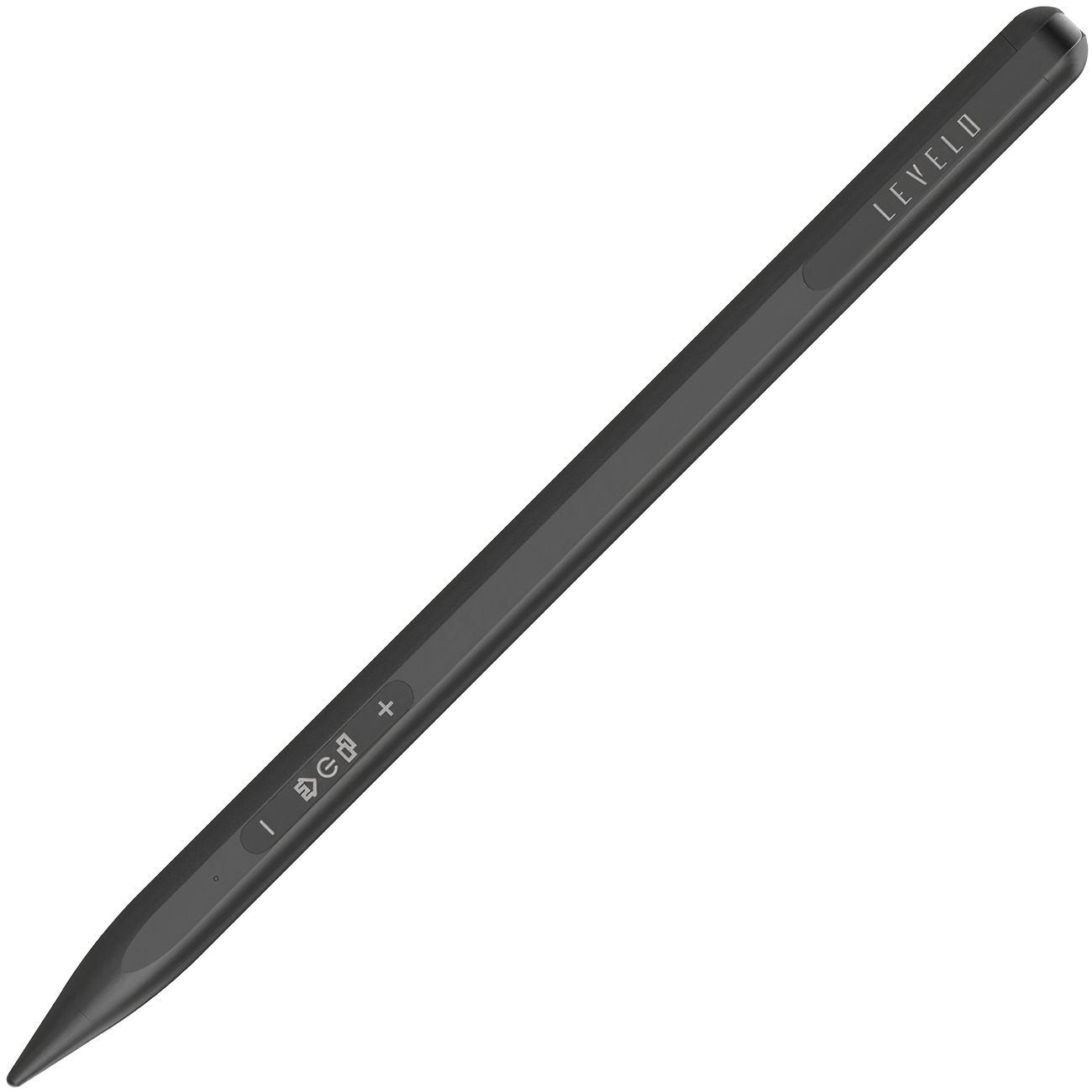 Levelo Skywrite Versa Smart Stylus For Ipad / With Shortcut Buttons / Palm Rejection / Black