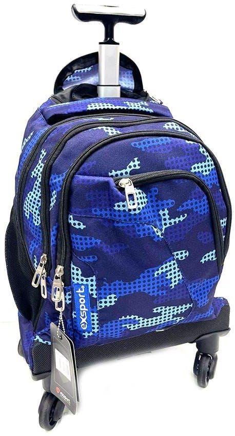 Exsport Printed 1 Trolley Backpack Multiple Compartment