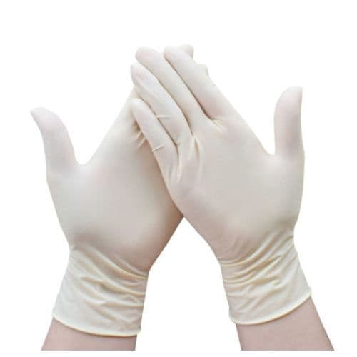 Latex With Powder(Medium) Gloves  100 PC