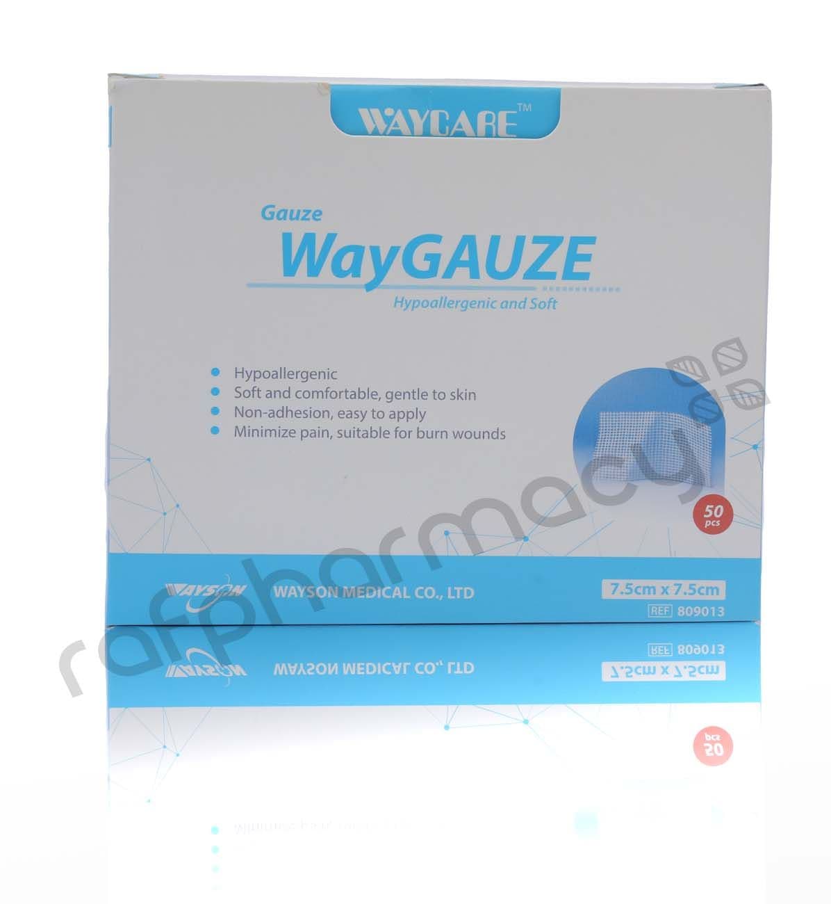 Waycare Sterile Gauze Swabs (7.5 x 7.5 cm, 50's)