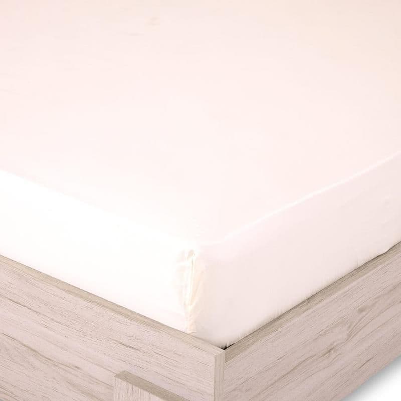 Hilton Super King-Sized Cotton Fitted Sheet Set, Ivory - 200X200Cm