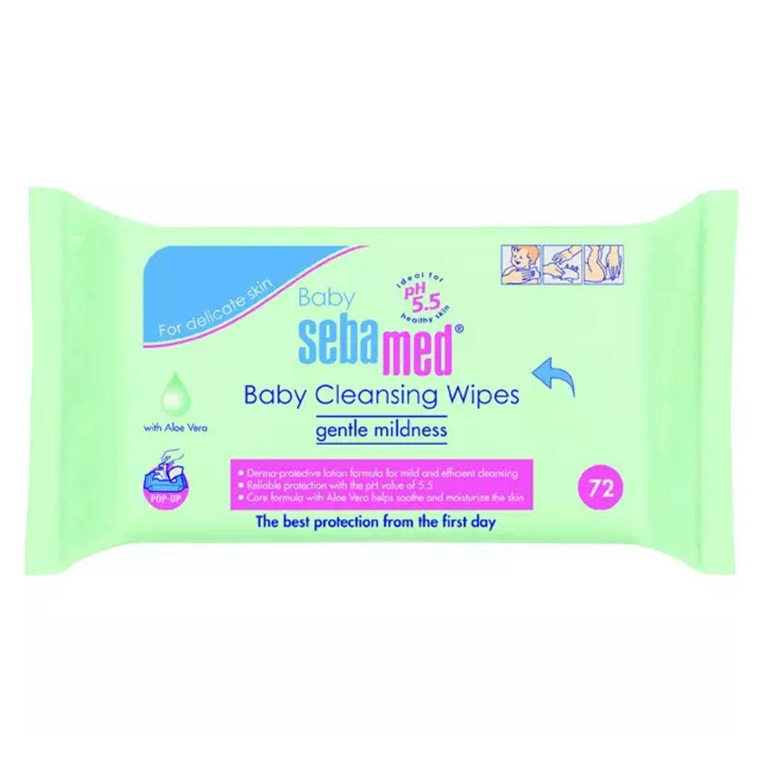 Sebamed Baby Cleansing Wipes - Gentle Mildness W / Aloe Vera 72 Pcs