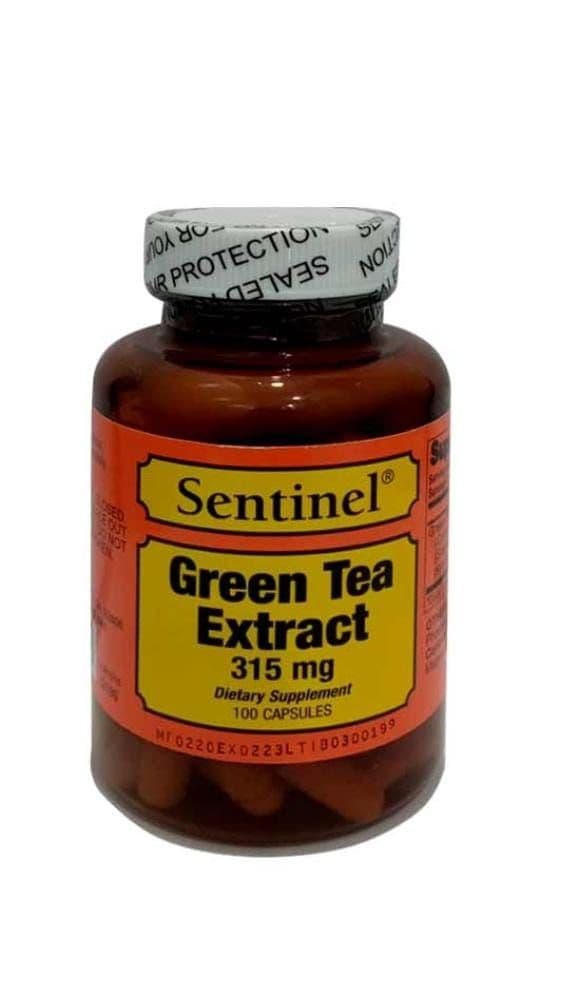 Sentinel Green Tea 315 Mg Cap 100'S