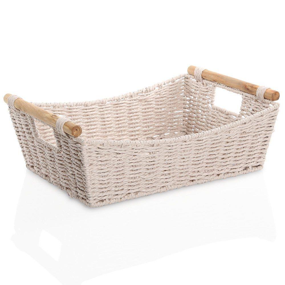 Chic Paper Rope Tray, Beige - 43 Cms