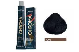 Lakme Chroma Hair Color Black 1/00 With Chroma Developer Ammonia Free