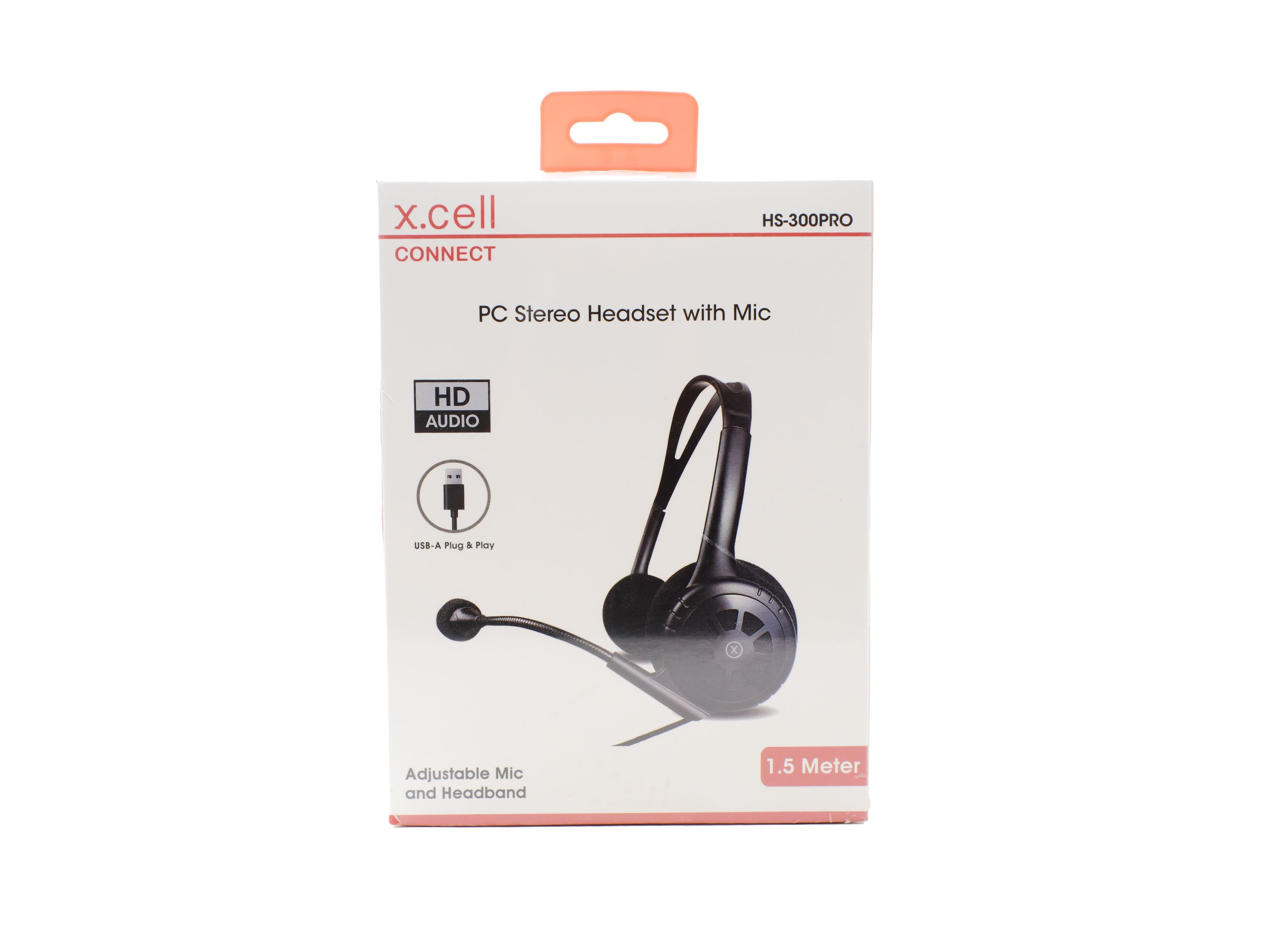 X-Cell Pc Stereo Headset With Mic Hs-300Pro