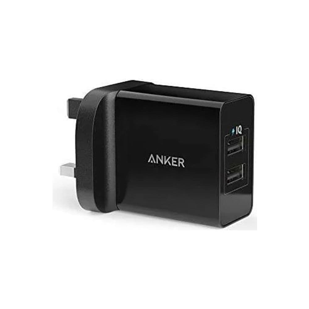 Anker 24W 2-Port Usb Charger Black