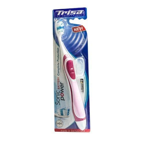 Trisa Sonic Medium Power Battery Toothbrush  1 PC