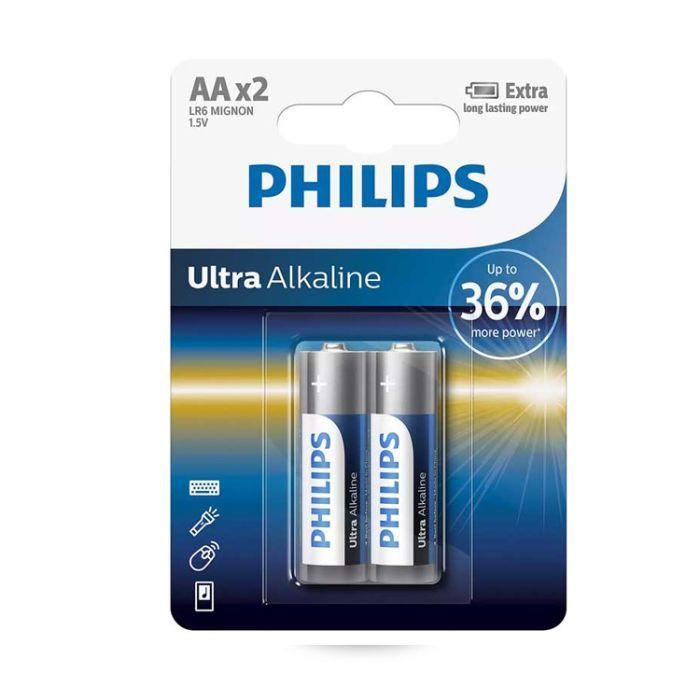 Philips Lr6E2B/97 Ultra Alkaline Aa 2-Blister