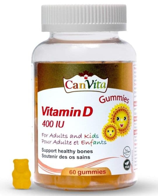 Canvita Vitamin D 400IU Gummies For Adult & Kids 60's