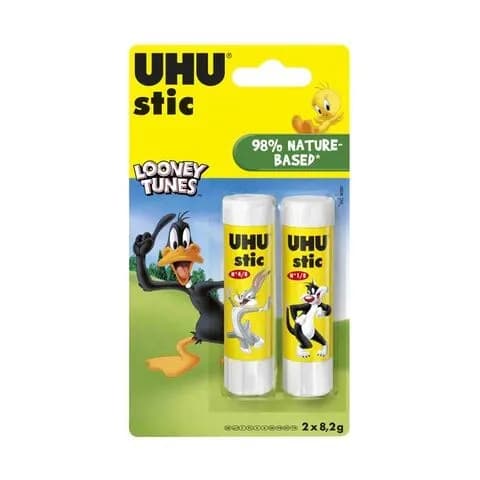 Uhu Glue Stick Super Mario 2 Pieces X 8.2 G