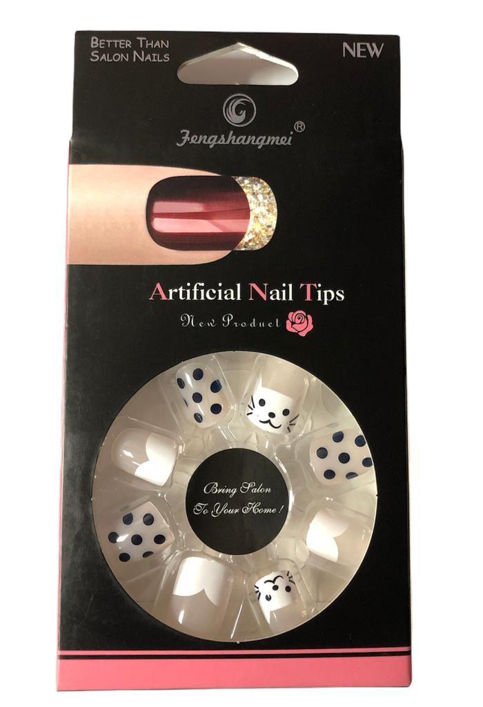 French With Art Nail Tips Model: 2