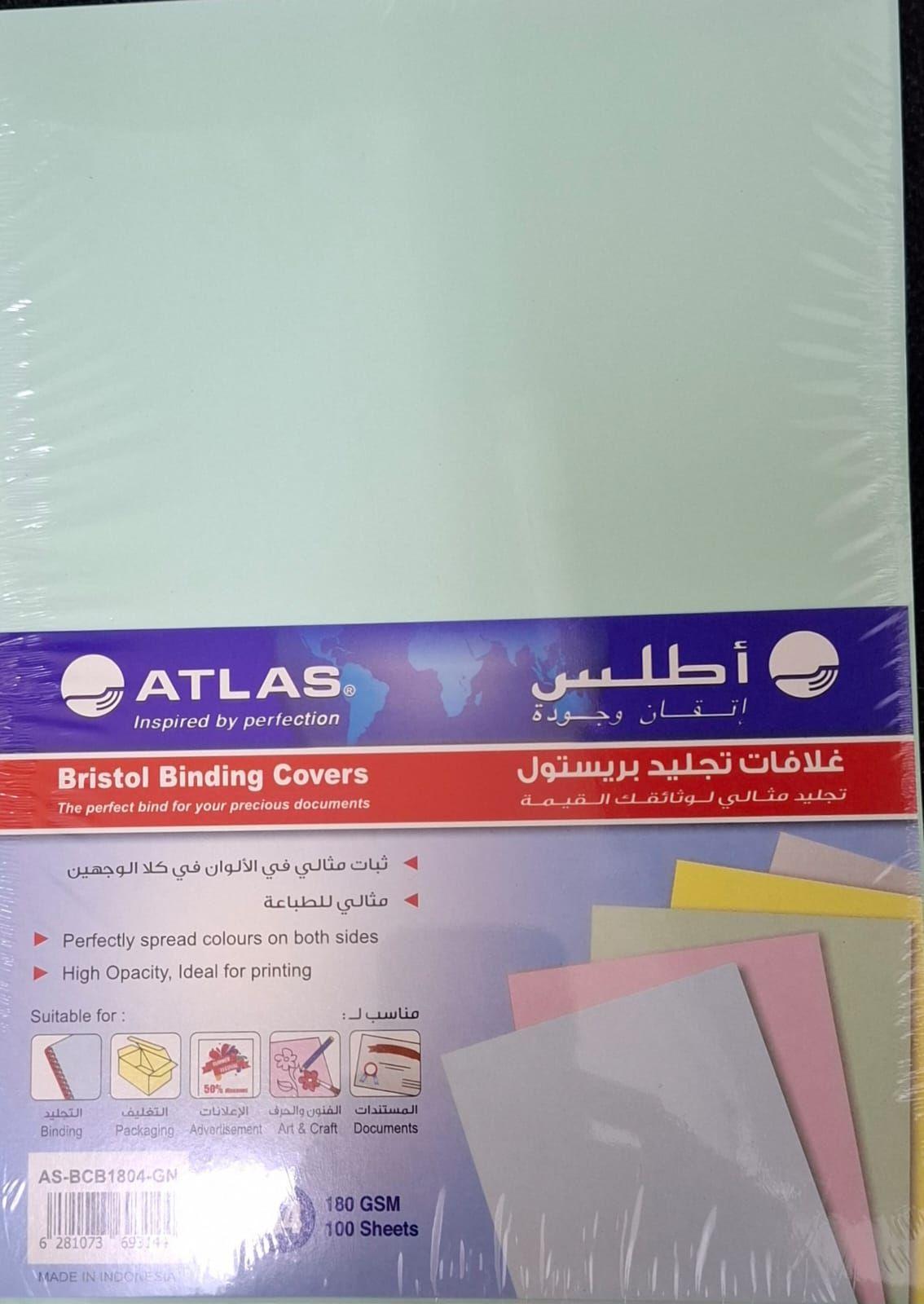 Atlas Bristol Binding Covers A4 100 Sheets