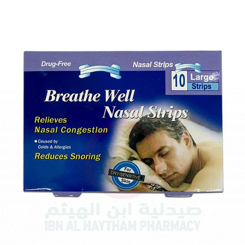 Breathe Well Nasal Strips (L) 10'S