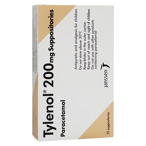 Tylenol 200 Supp 10'S