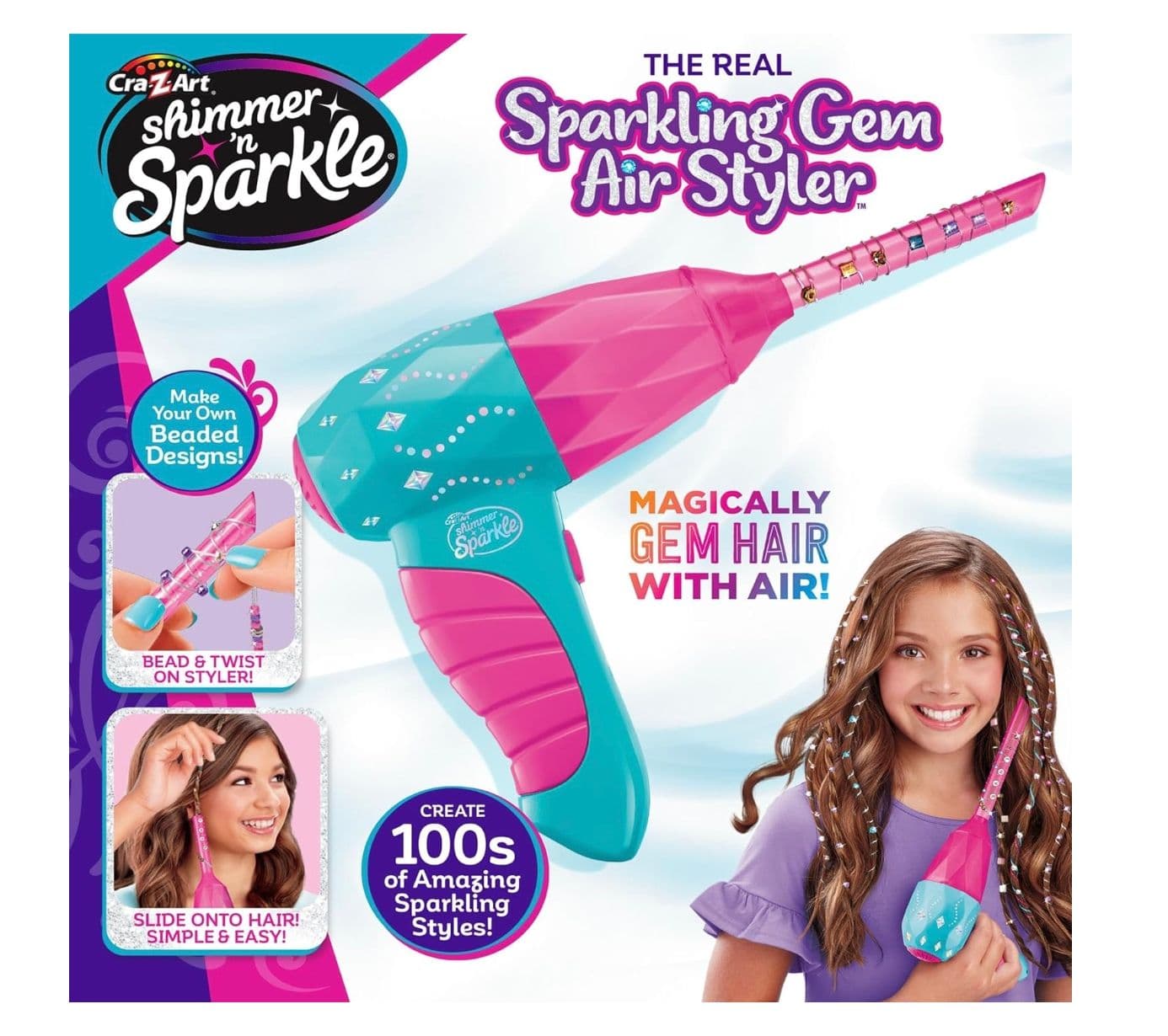 Cra-Z-Art Shimmer N' Sparkle The Real Sparkling Gem Air Styler Set