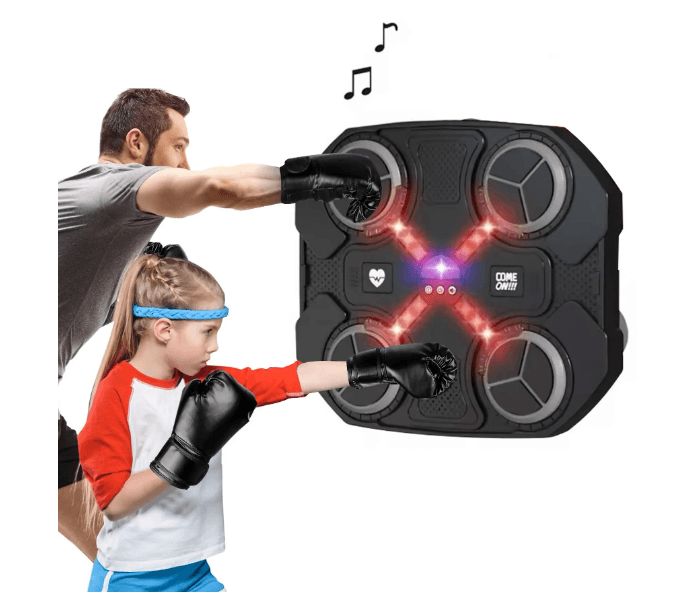 Musical Boxing Machine With Gloves Electronic Bt Intelligent Boxing Target Wall Mount Boxing Trainer