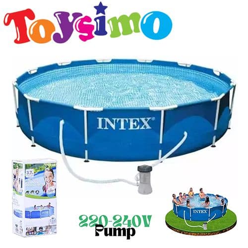Intex Metal Frame Pool Set 3.66M X 76Cm With 220-240V Pump