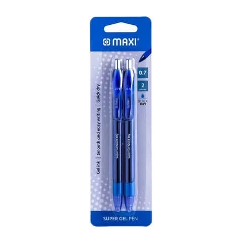 Maxi Gel Pen 0.7Mm Blue 12Pieces