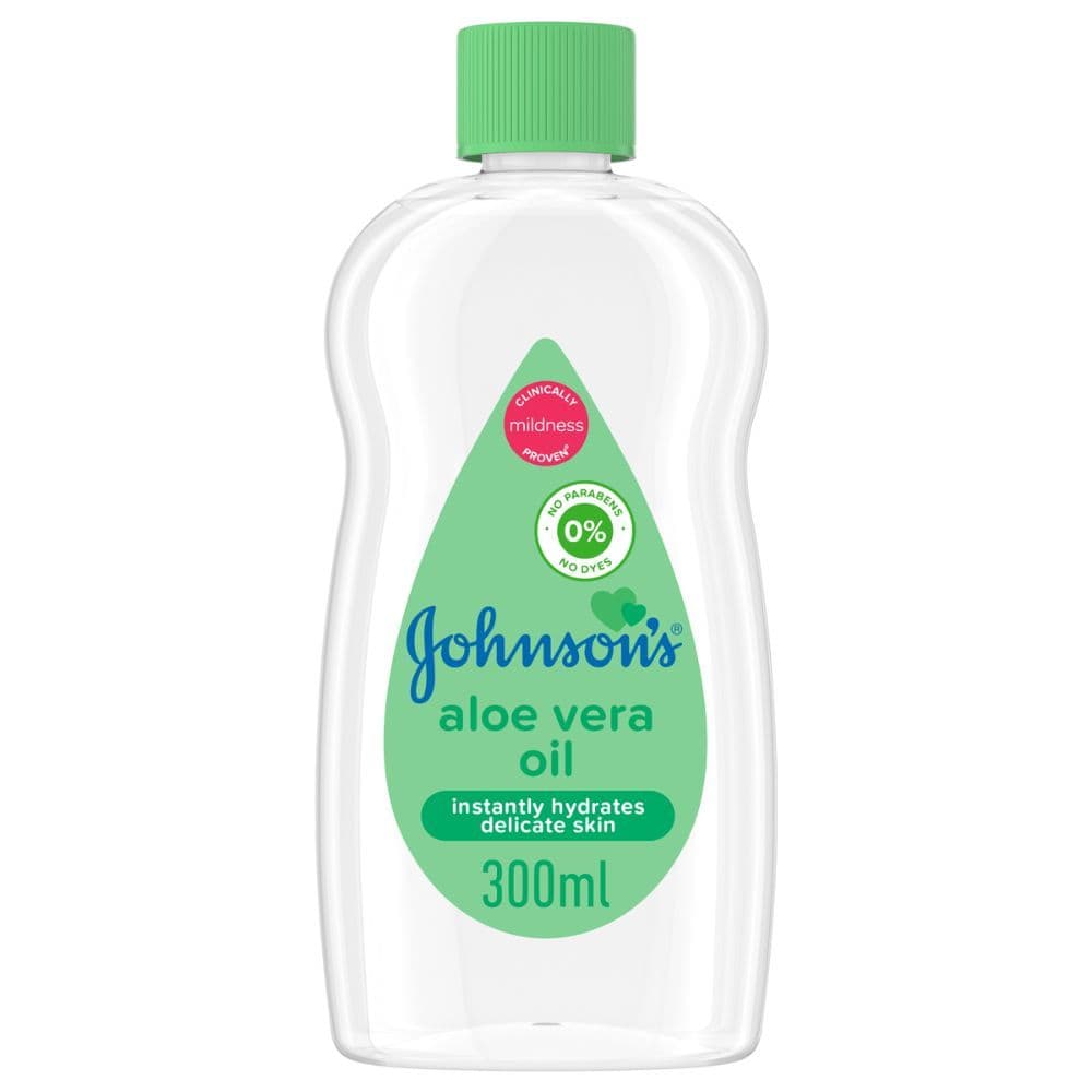 J&J Baby Oil W/Al.Vera & Vit. E 300Ml 