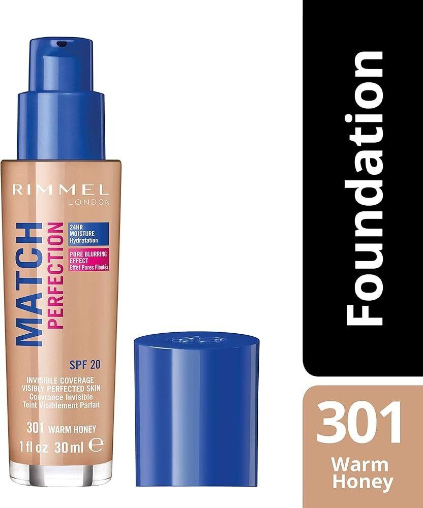 Rimmel London Match Perfection Foundation 301 Warm Honey 30 Ml