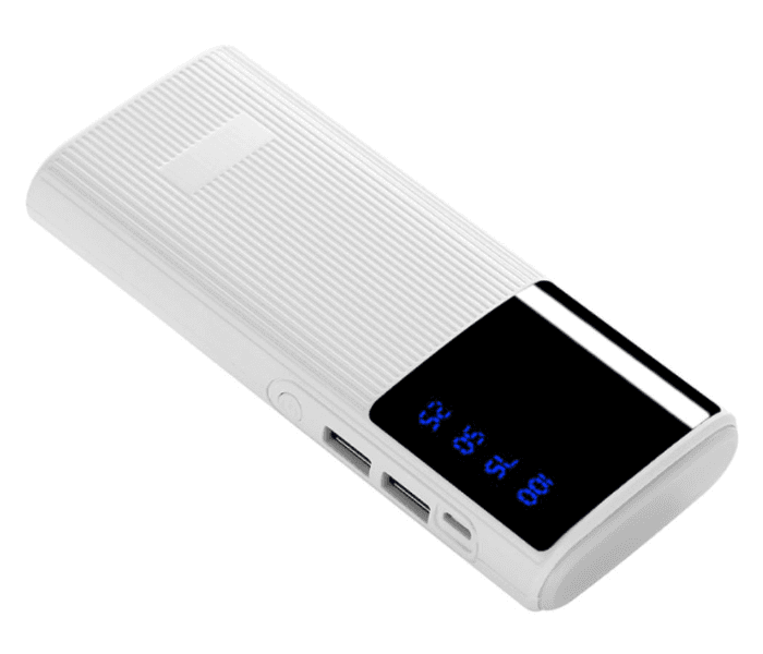 Jongo Powerbank with Strong Light Real Capacity 20000mAH - White