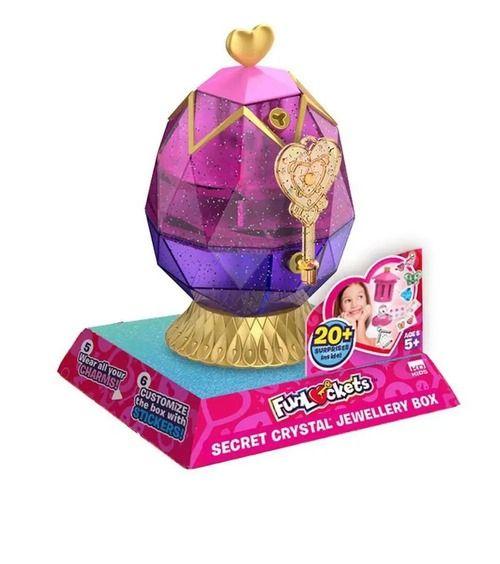 Fun Lockets Secret Crystal Jewellery Box Egg Design Open Box