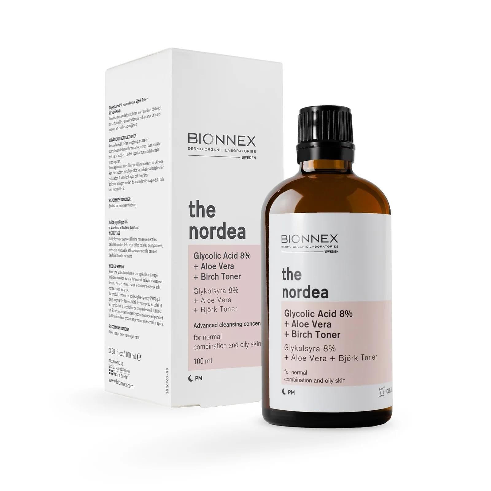 Bionnex The Nordea Glycolic Acid 8%+Aloevera+Birch Toner 100Ml#19134