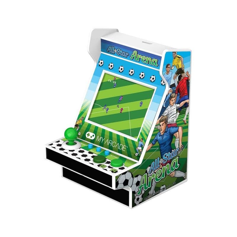 Nano Player 4.5" All-Star Arena + 200 Bonus Games Collectible Retro -Green & White