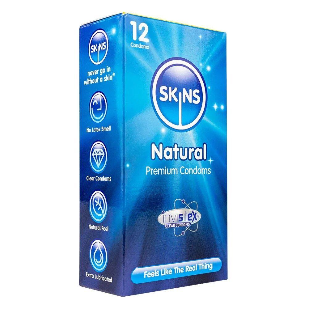 Skins Natural Condoms 12 Pcs