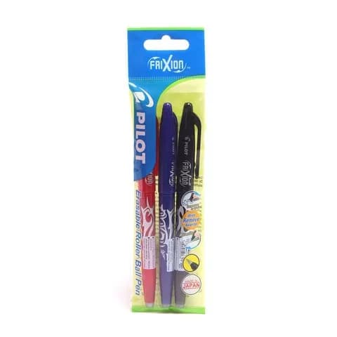 Pilot Roller Ball Pen Erasable 3 Pieces