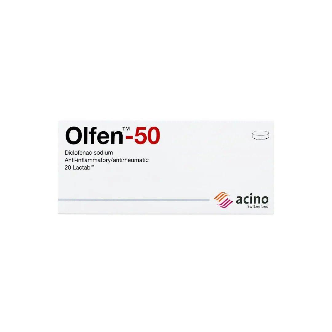 Olfen 50Mg Diclofenac Sodium 20 Tablets