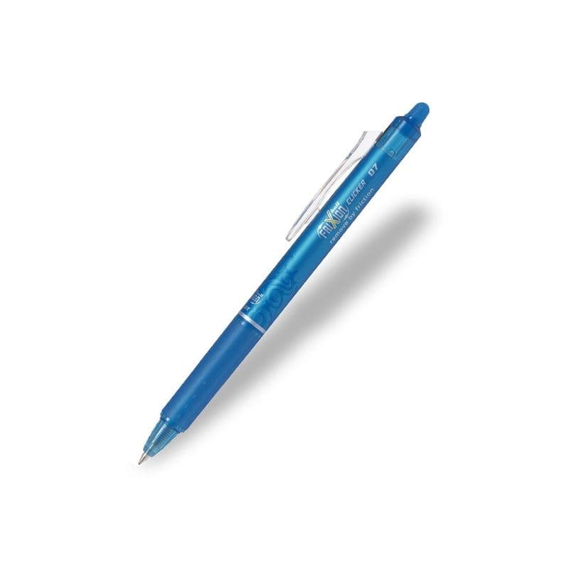 فريكشن Clicker 0.7Mm قلم حبر أزرق فاتح مع ممحاة