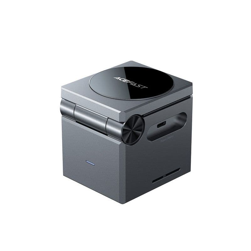 Acefast E18 Rubik'S Cube 3-In-1 Wireless Charging Holder Black
