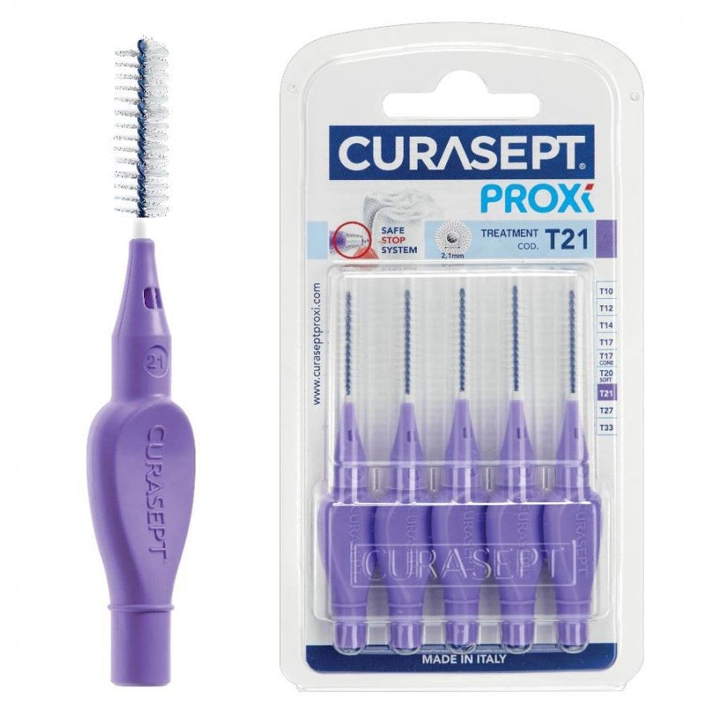 Curasept Proxi T21 Purple Interdental Brush  5 PC