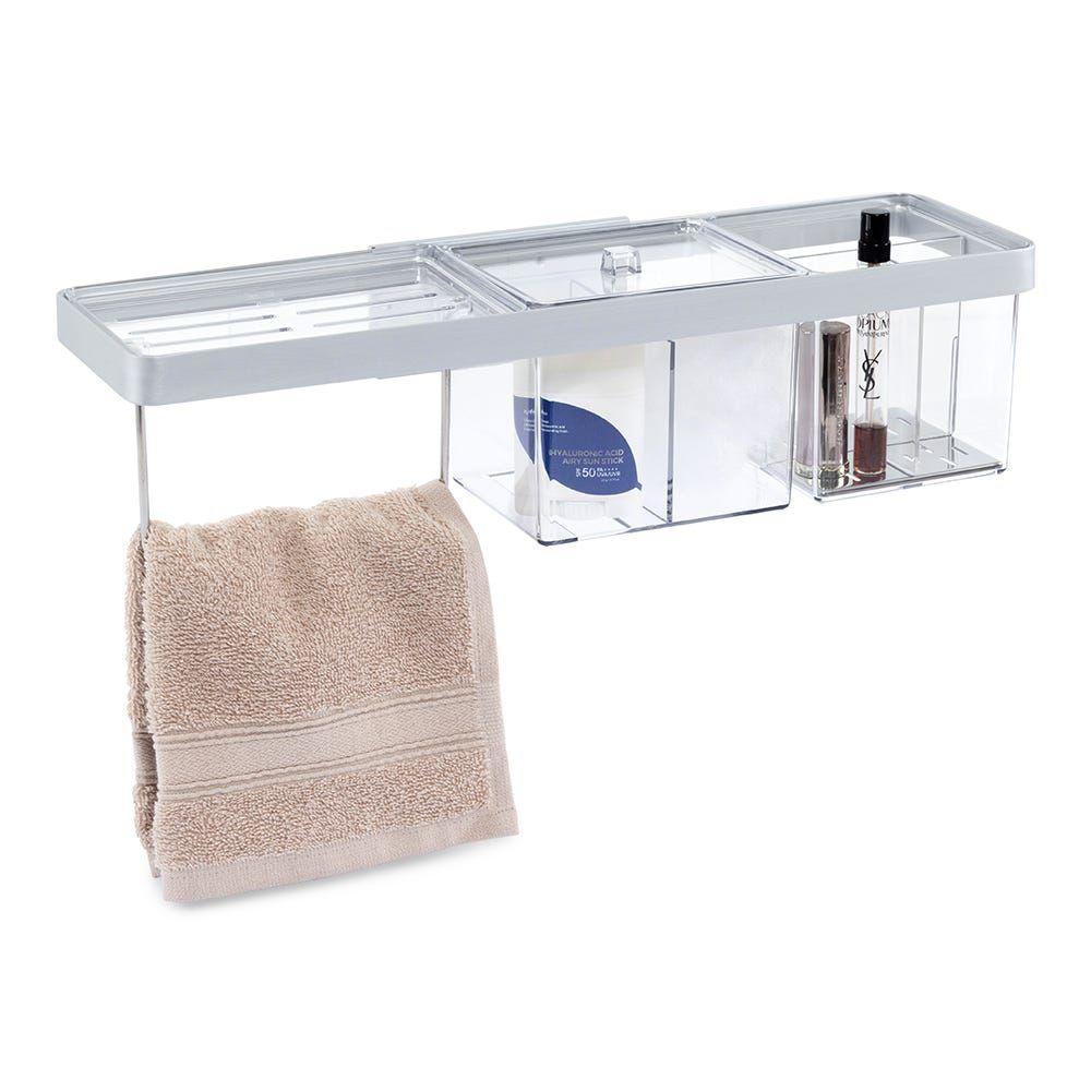 Plastic Bath Organiser, Clear - 40.3X10.5 Cm