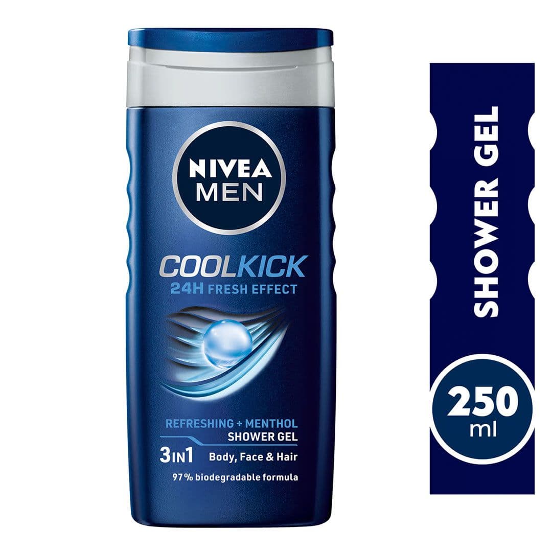 Nivea Shower Gel Men Cool Kick 250Ml 