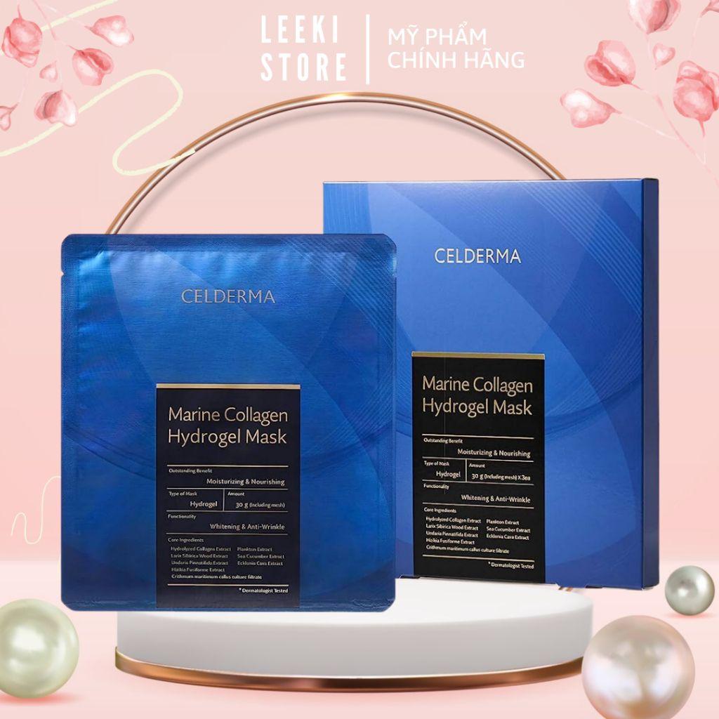 Celderma Marine Collagen Hydrogel Face Mask  Moisturizing And Nourshing Whitening 3 Sheets