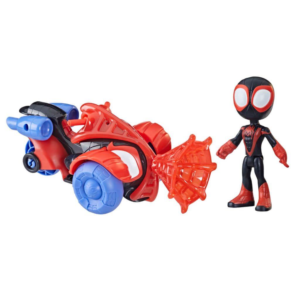 Marvel Spidey & His Amazing Friends Miles Morales Action Figure & Techno-Racer Vehicle