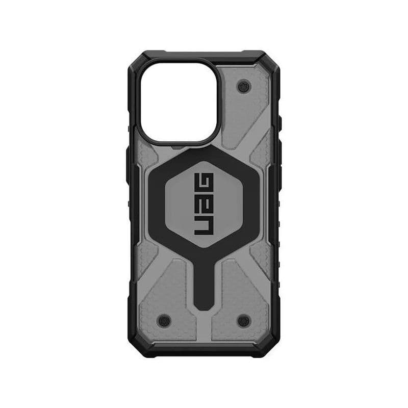 Uag Pathfinder Clear Magsafe For Iphone 16 Pro Ash, 18 Ft/5.4 Meters Drop Protection,Elevated, Co-M